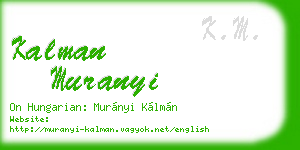 kalman muranyi business card